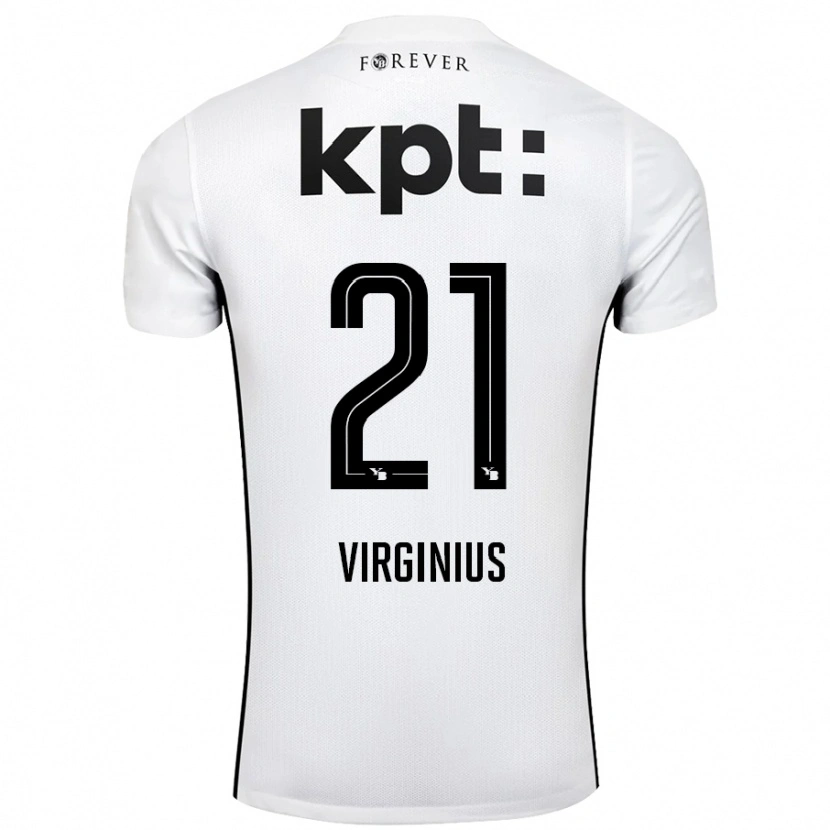 Danxen Kid Alan Virginius #21 White Black Away Jersey 2024/25 T-Shirt