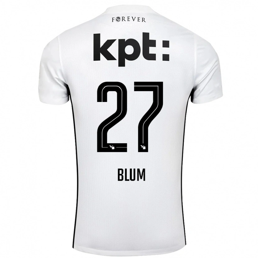 Danxen Kid Lewin Blum #27 White Black Away Jersey 2024/25 T-Shirt