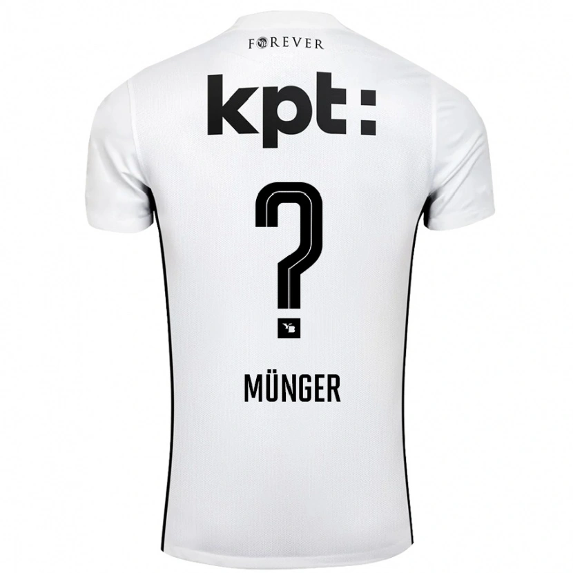 Danxen Kid Nil Münger #0 White Black Away Jersey 2024/25 T-Shirt