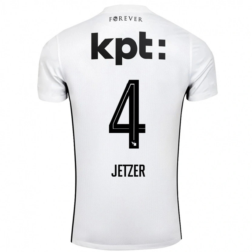 Danxen Kid Lorin Jetzer #4 White Black Away Jersey 2024/25 T-Shirt