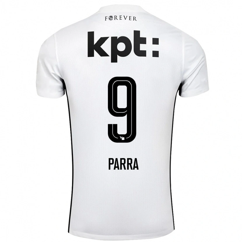 Danxen Kid Hugo Parra #9 White Black Away Jersey 2024/25 T-Shirt