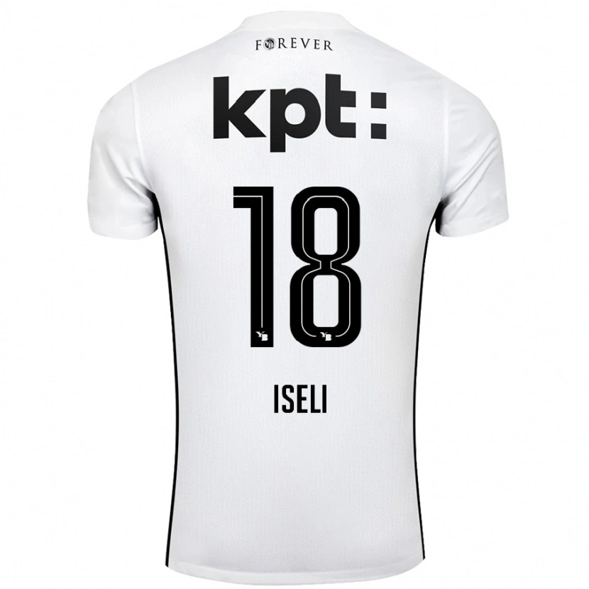 Danxen Kid Marco Iseli #18 White Black Away Jersey 2024/25 T-Shirt