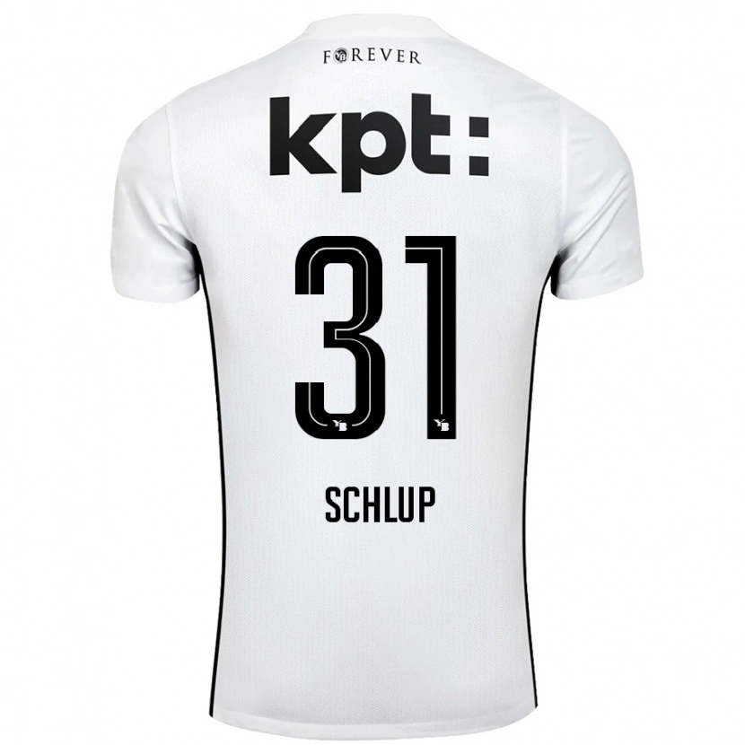 Danxen Kid Giulia Schlup #31 White Black Away Jersey 2024/25 T-Shirt