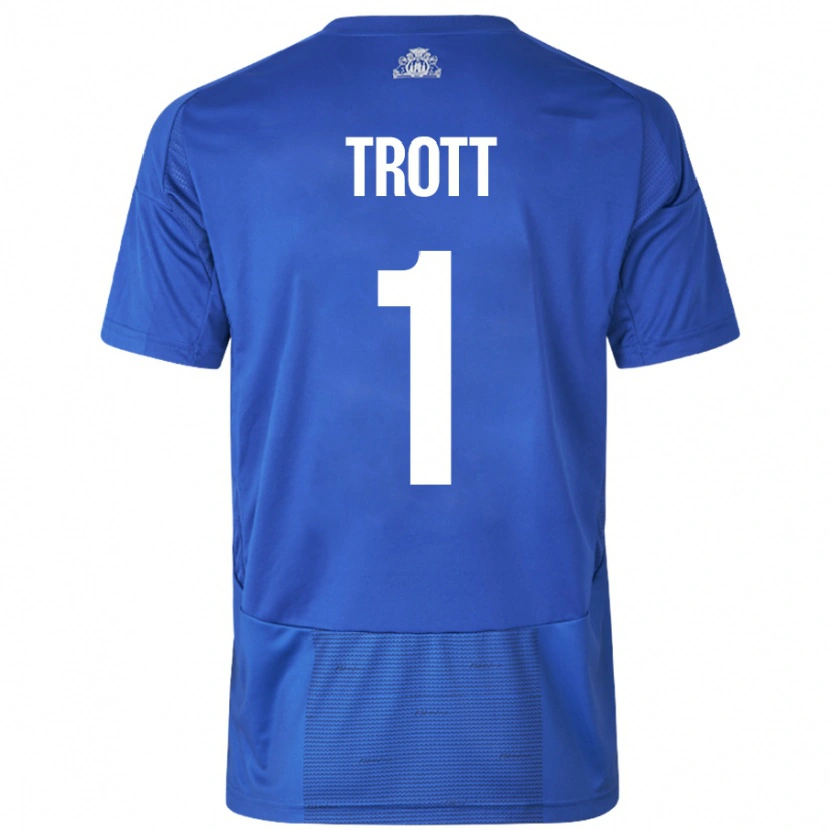 Danxen Kid Nathan Trott #1 White Blue Away Jersey 2024/25 T-Shirt