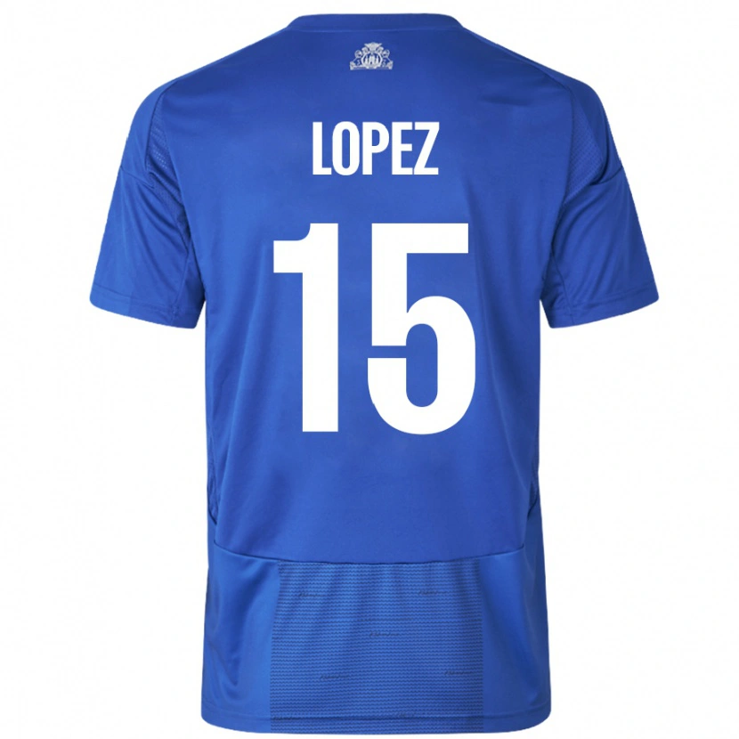 Danxen Kid Marcos López #15 White Blue Away Jersey 2024/25 T-Shirt