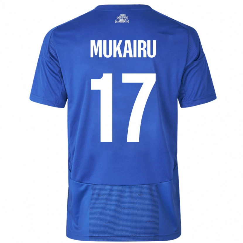 Danxen Kid Paul Mukairu #17 White Blue Away Jersey 2024/25 T-Shirt