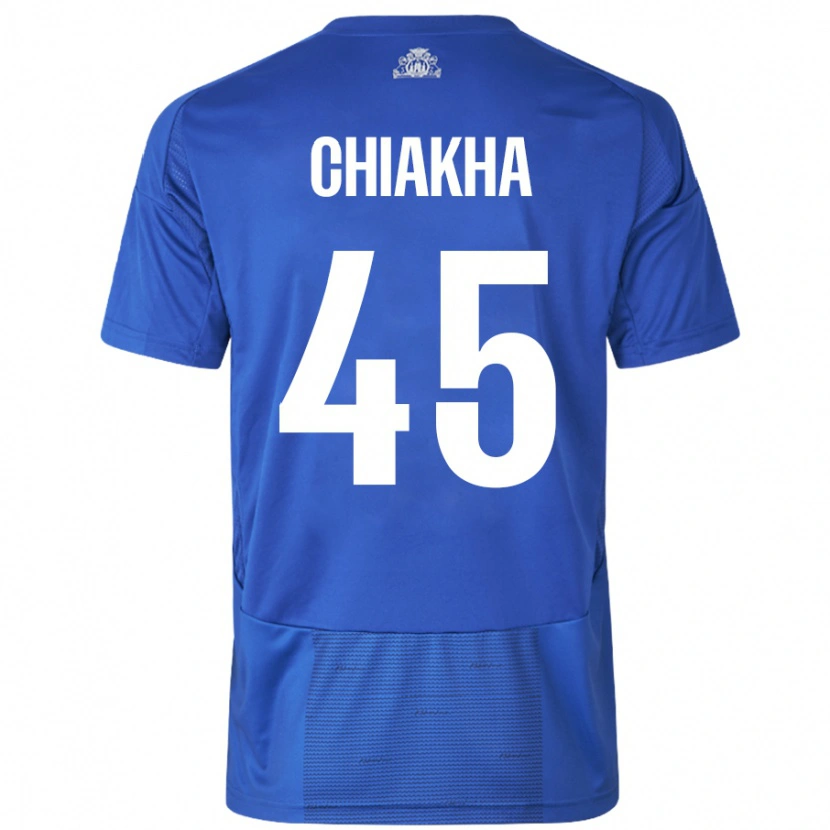 Danxen Kid Amin Chiakha #45 White Blue Away Jersey 2024/25 T-Shirt