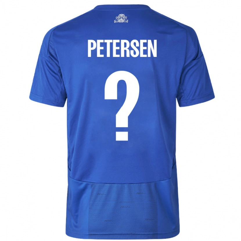 Danxen Kid Frederik Petersen #0 White Blue Away Jersey 2024/25 T-Shirt