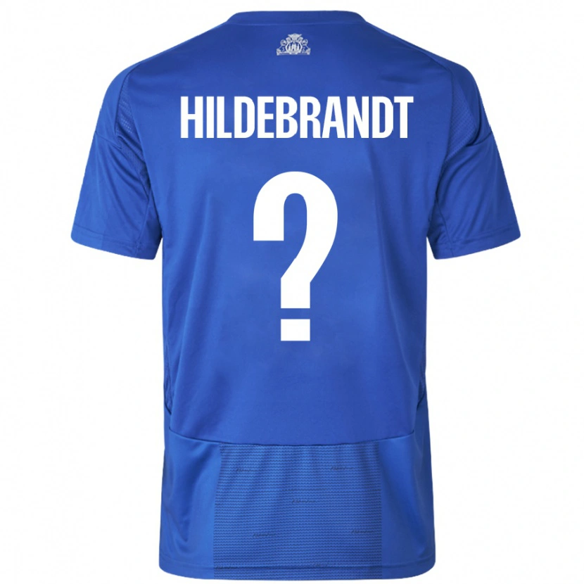 Danxen Kid Sylvester Hildebrandt #0 White Blue Away Jersey 2024/25 T-Shirt