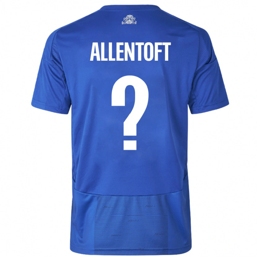 Danxen Kid Philip Allentoft #0 White Blue Away Jersey 2024/25 T-Shirt