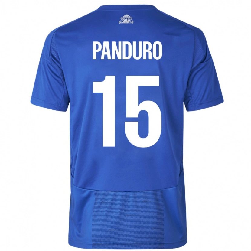 Danxen Kid Tristan Panduro #15 White Blue Away Jersey 2024/25 T-Shirt