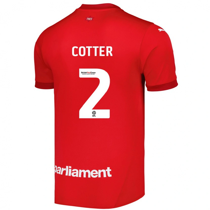 Danxen Men Barry Cotter #2 Red Home Jersey 2024/25 T-Shirt