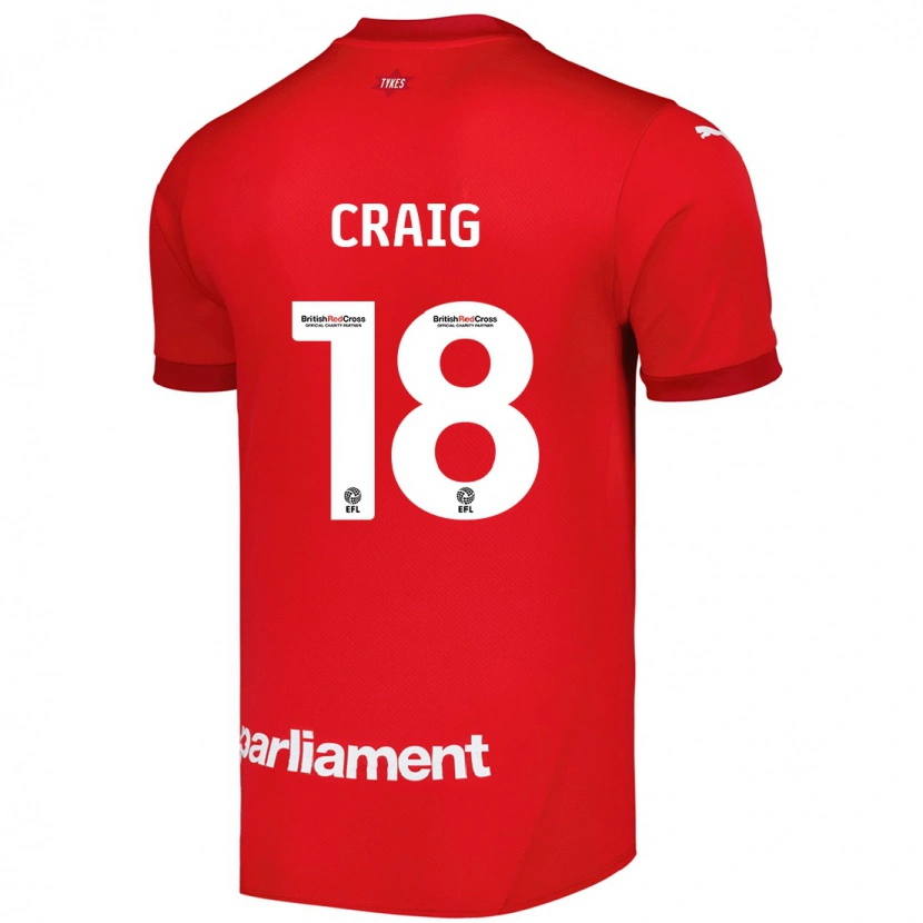 Danxen Men Matthew Craig #18 Red Home Jersey 2024/25 T-Shirt