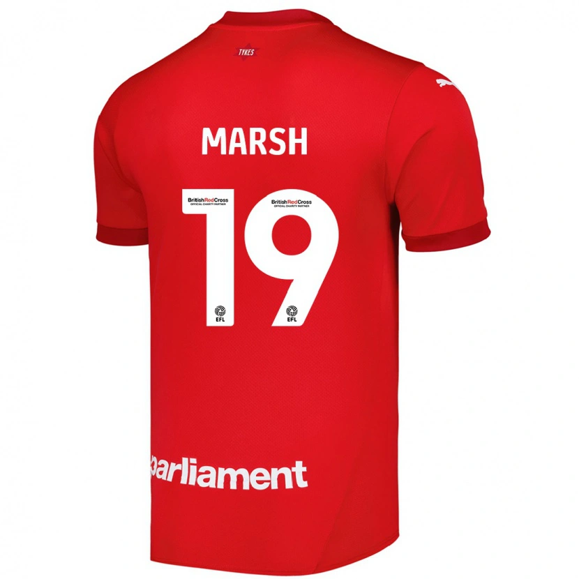 Danxen Men Aiden Marsh #19 Red Home Jersey 2024/25 T-Shirt