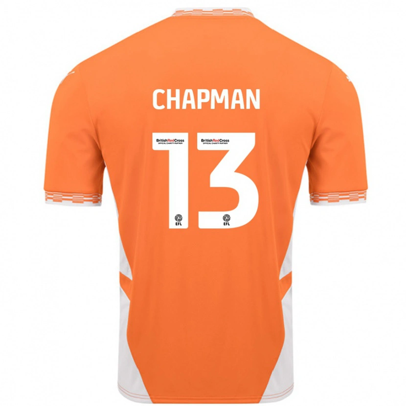 Danxen Men Mackenzie Chapman #13 Orange White Home Jersey 2024/25 T-Shirt