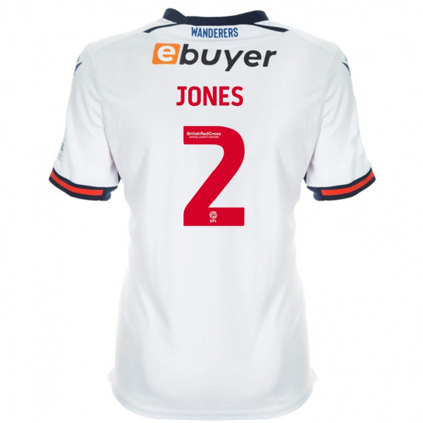 Danxen Men Gethin Jones #2 White Home Jersey 2024/25 T-Shirt