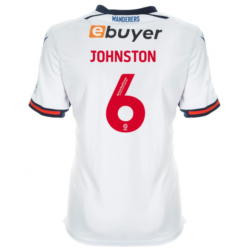 Danxen Men George Johnston #6 White Home Jersey 2024/25 T-Shirt