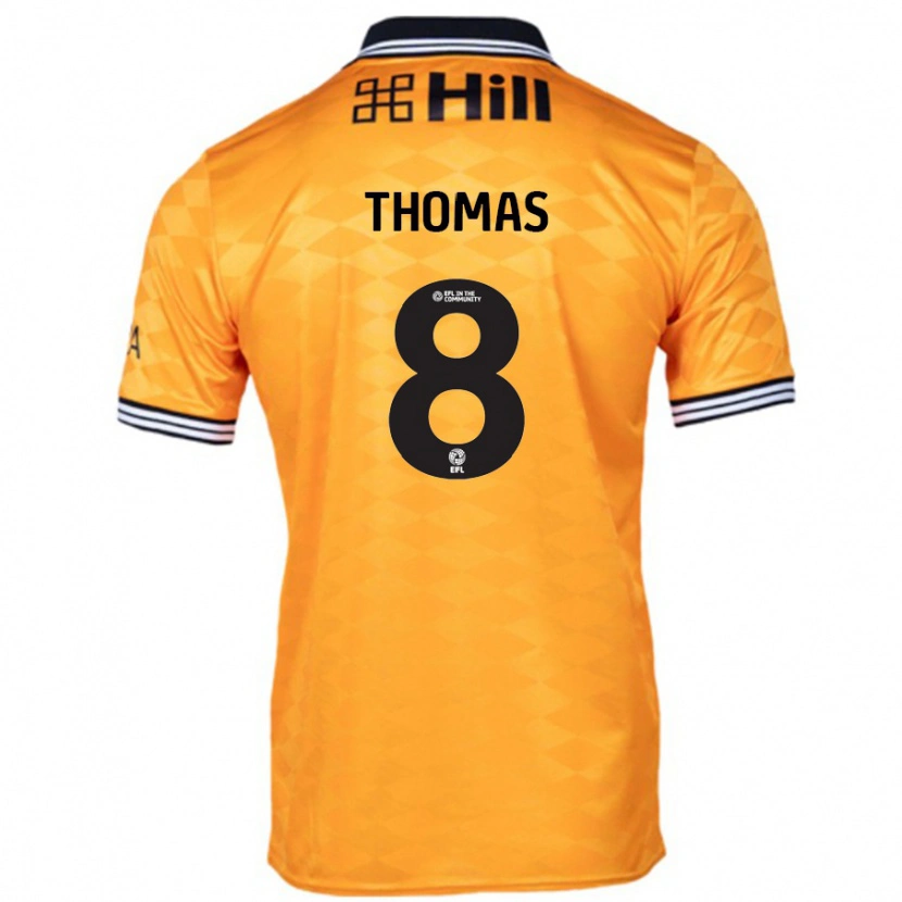 Danxen Men George Thomas #8 Orange Home Jersey 2024/25 T-Shirt