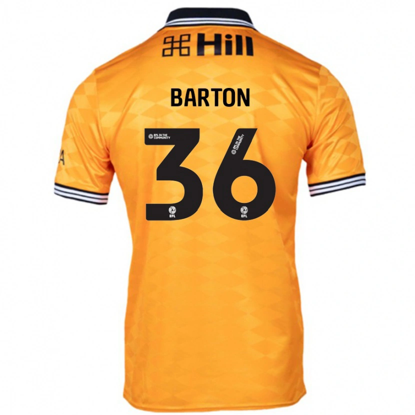 Danxen Men Dan Barton #36 Orange Home Jersey 2024/25 T-Shirt