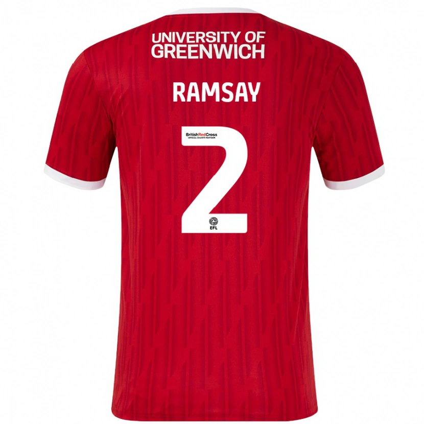 Danxen Men Kayne Ramsay #2 Red White Home Jersey 2024/25 T-Shirt