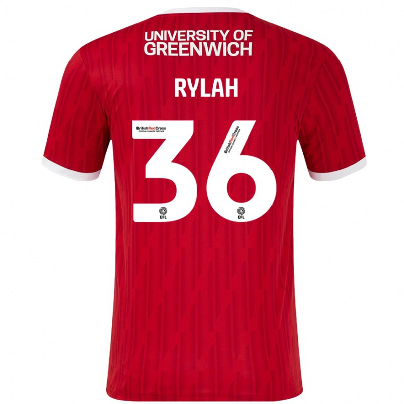 Danxen Men Henry Rylah #36 Red White Home Jersey 2024/25 T-Shirt