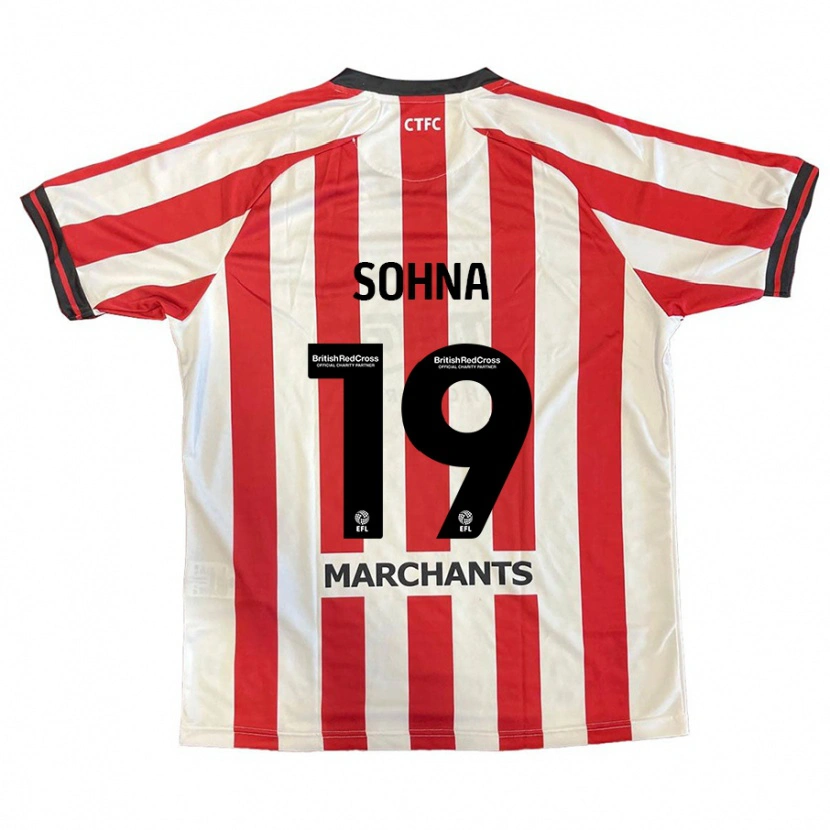 Danxen Men Harrison Sohna #19 Red White Home Jersey 2024/25 T-Shirt