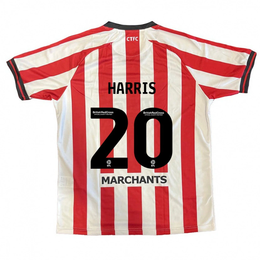 Danxen Men Max Harris #20 Red White Home Jersey 2024/25 T-Shirt