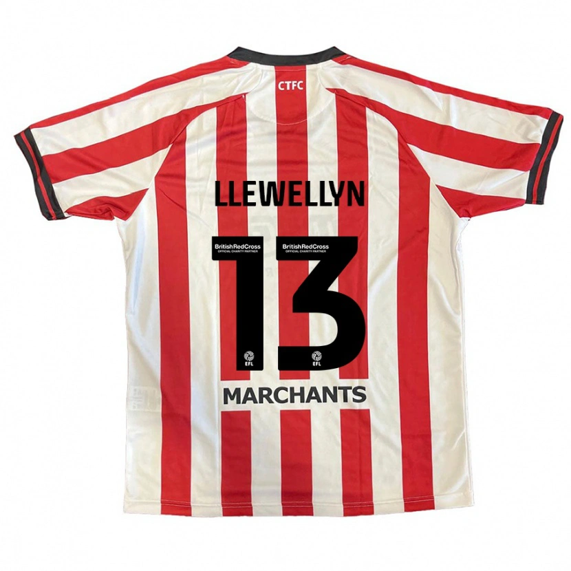 Danxen Men Ffion Llewellyn #13 Red White Home Jersey 2024/25 T-Shirt