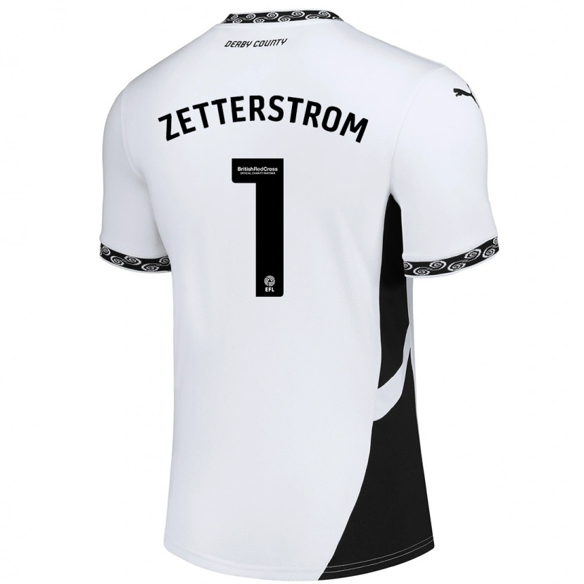 Danxen Men Jacob Widell Zetterström #1 White Black Home Jersey 2024/25 T-Shirt