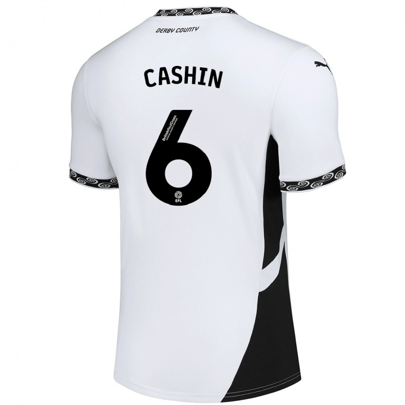 Danxen Men Eiran Cashin #6 White Black Home Jersey 2024/25 T-Shirt