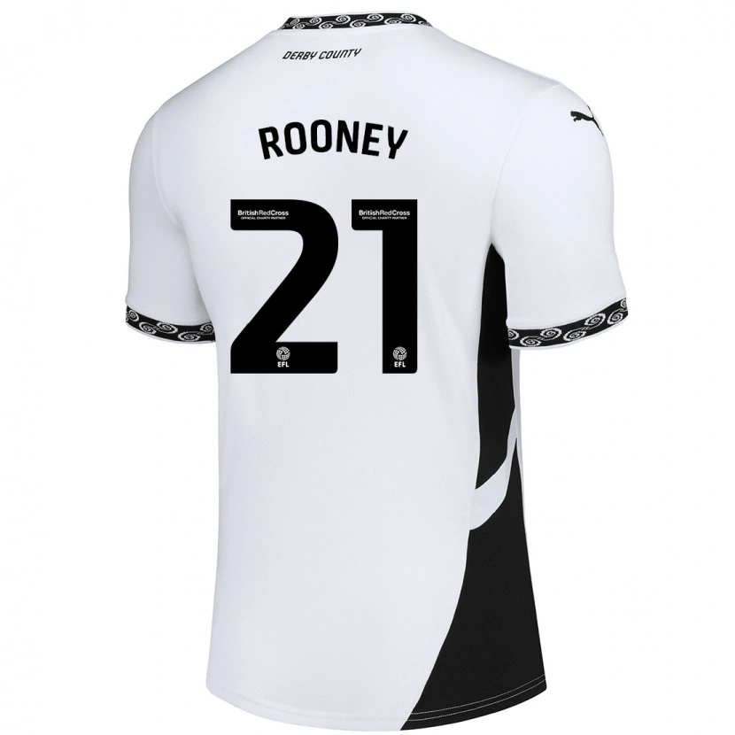 Danxen Men Jake Rooney #21 White Black Home Jersey 2024/25 T-Shirt