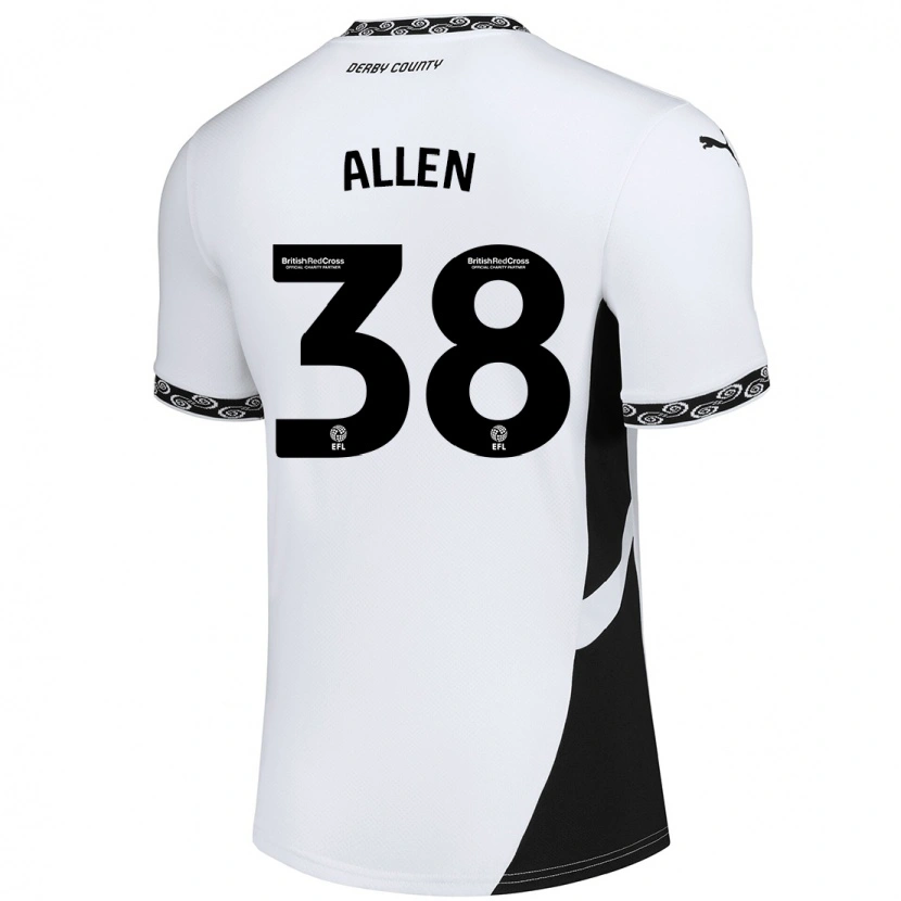 Danxen Men Cruz Allen #38 White Black Home Jersey 2024/25 T-Shirt