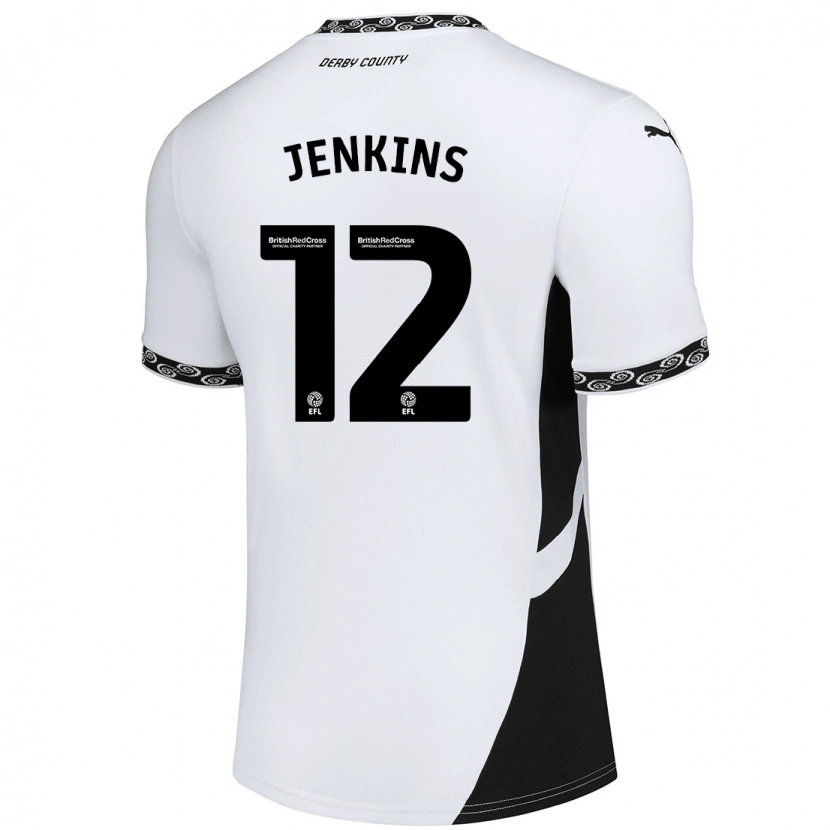 Danxen Men Camille Jenkins #12 White Black Home Jersey 2024/25 T-Shirt