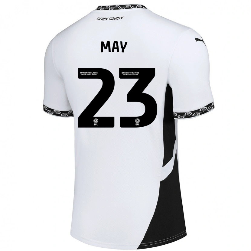 Danxen Men Rebecca May #23 White Black Home Jersey 2024/25 T-Shirt