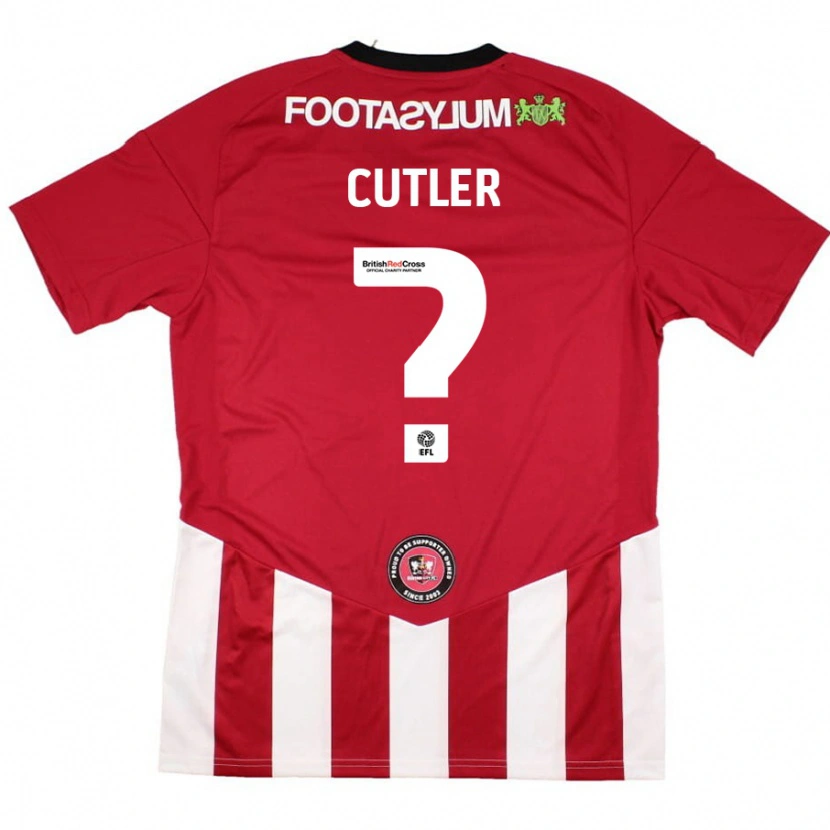 Danxen Men Theo Cutler #0 Red White Home Jersey 2024/25 T-Shirt