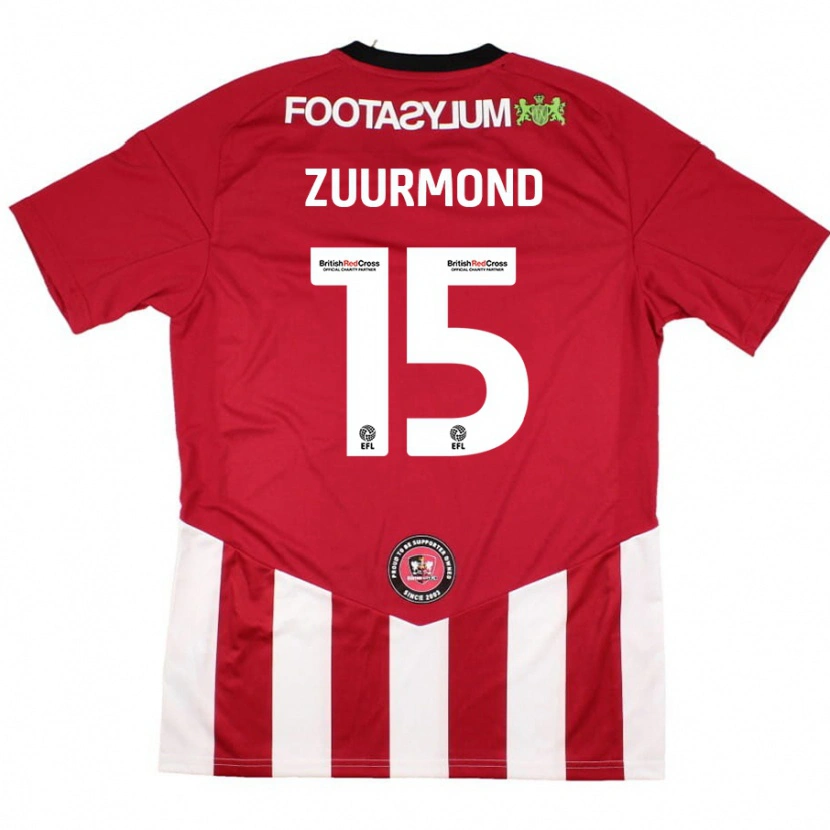 Danxen Men Ishbel Zuurmond #15 Red White Home Jersey 2024/25 T-Shirt