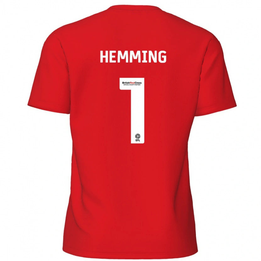 Danxen Men Zach Hemming #1 Red Home Jersey 2024/25 T-Shirt