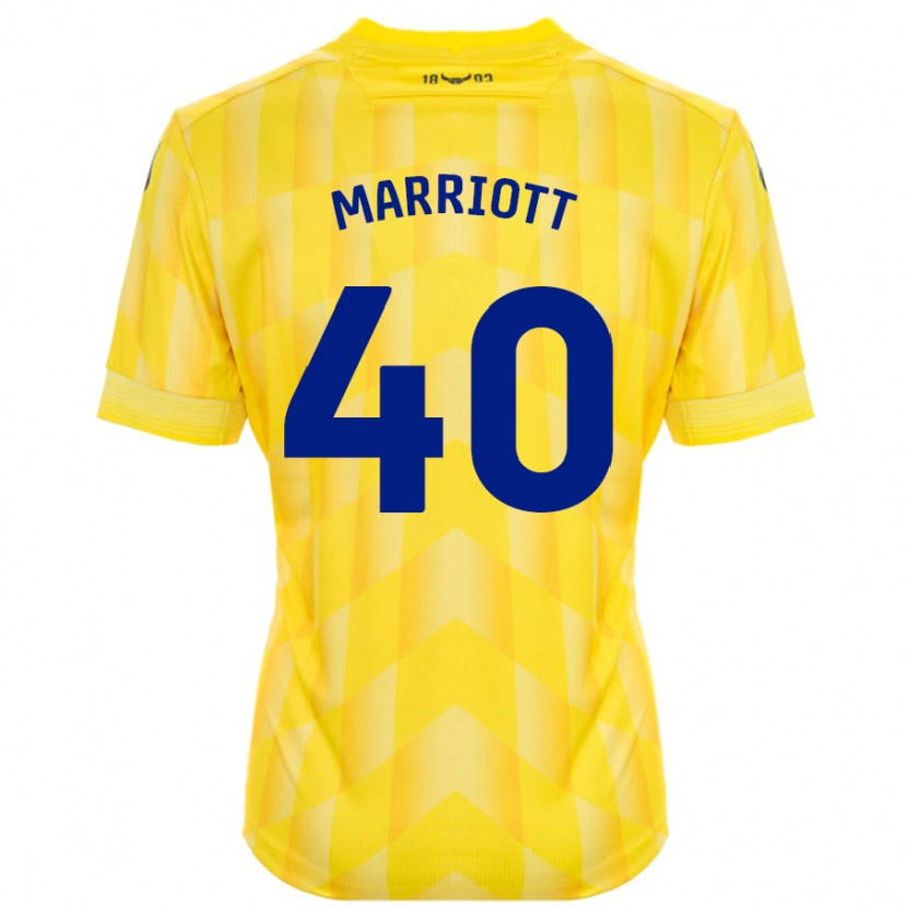 Danxen Men Monty Marriott #40 Yellow Home Jersey 2024/25 T-Shirt