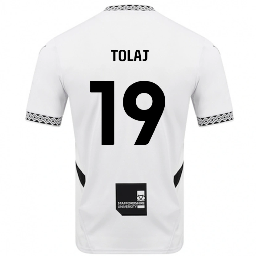 Danxen Men Lorent Tolaj #19 White Home Jersey 2024/25 T-Shirt