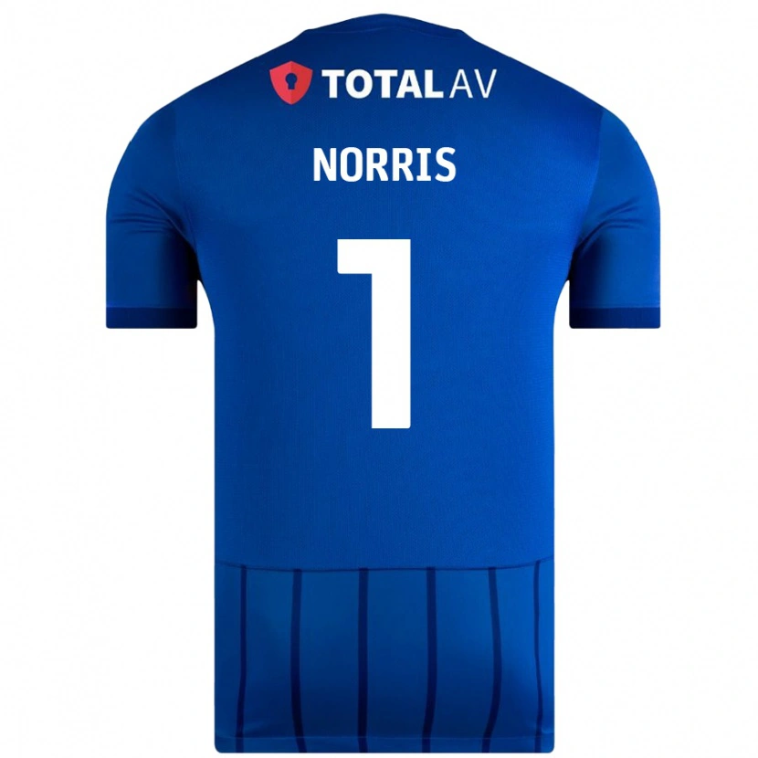 Danxen Men Will Norris #1 Blue Home Jersey 2024/25 T-Shirt