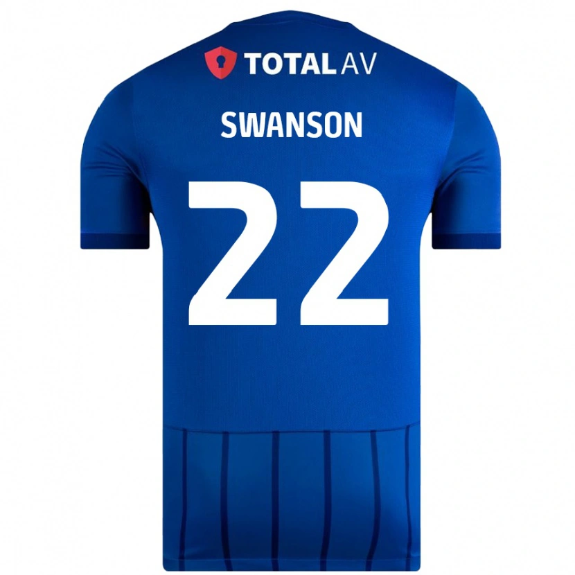 Danxen Men Zak Swanson #22 Blue Home Jersey 2024/25 T-Shirt