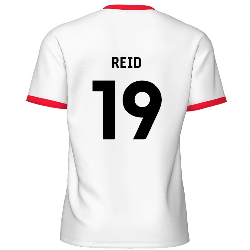 Danxen Men Jamie Reid #19 White Red Home Jersey 2024/25 T-Shirt