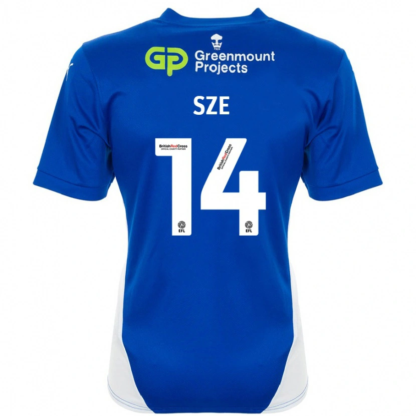 Danxen Men Chris Sze #14 Blue White Home Jersey 2024/25 T-Shirt