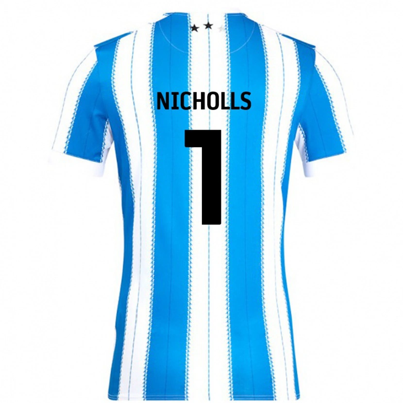 Danxen Men Lee Nicholls #1 Blue White Home Jersey 2024/25 T-Shirt