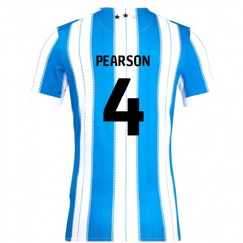 Danxen Men Matty Pearson #4 Blue White Home Jersey 2024/25 T-Shirt