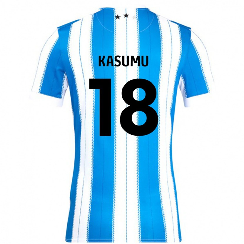 Danxen Men David Kasumu #18 Blue White Home Jersey 2024/25 T-Shirt