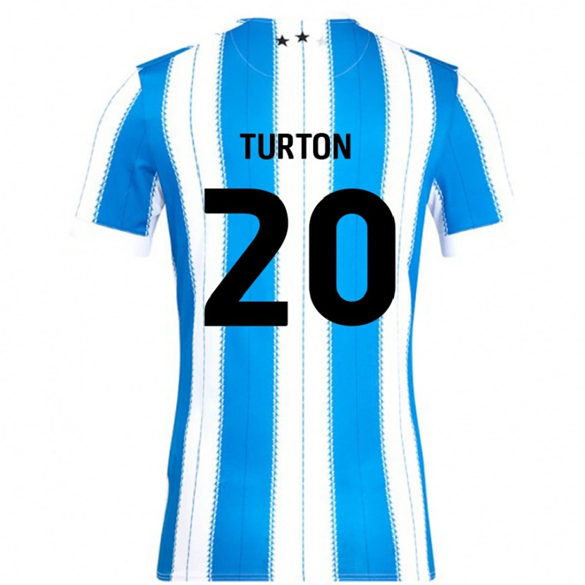 Danxen Men Ollie Turton #20 Blue White Home Jersey 2024/25 T-Shirt