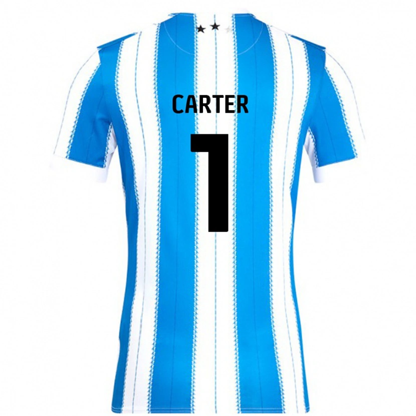 Danxen Men Laura Carter #1 Blue White Home Jersey 2024/25 T-Shirt