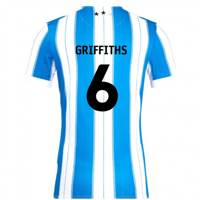 Danxen Men Lauren Griffiths #6 Blue White Home Jersey 2024/25 T-Shirt