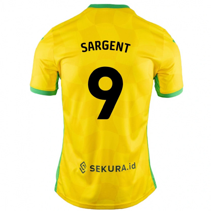 Danxen Men Josh Sargent #9 Yellow Green Home Jersey 2024/25 T-Shirt